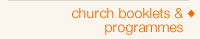 church booklets & programmes